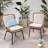 Brown Terrace Seating - Sleek And Comfortable Chairs Rocking Stools Versatile Relaxing