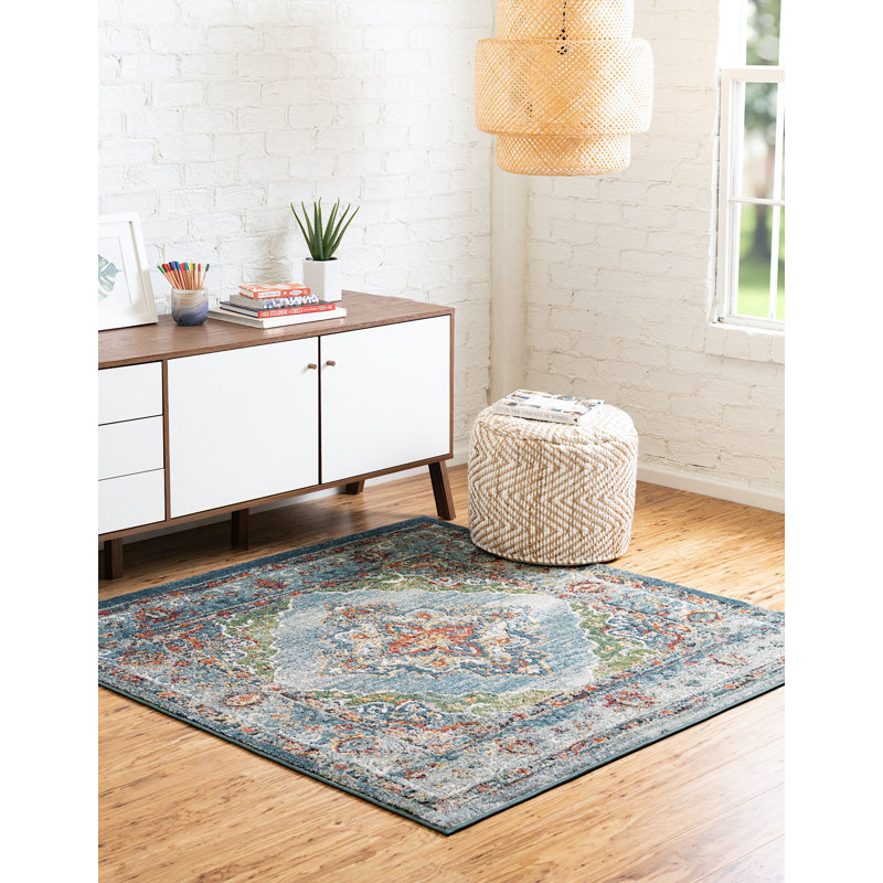 Charian Oriental Indoor Rug, Square 5' x 5'