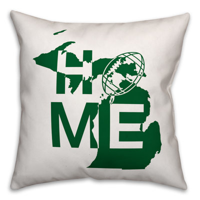  Michigan Home Football Indoor/Outdoor Throw Pillow