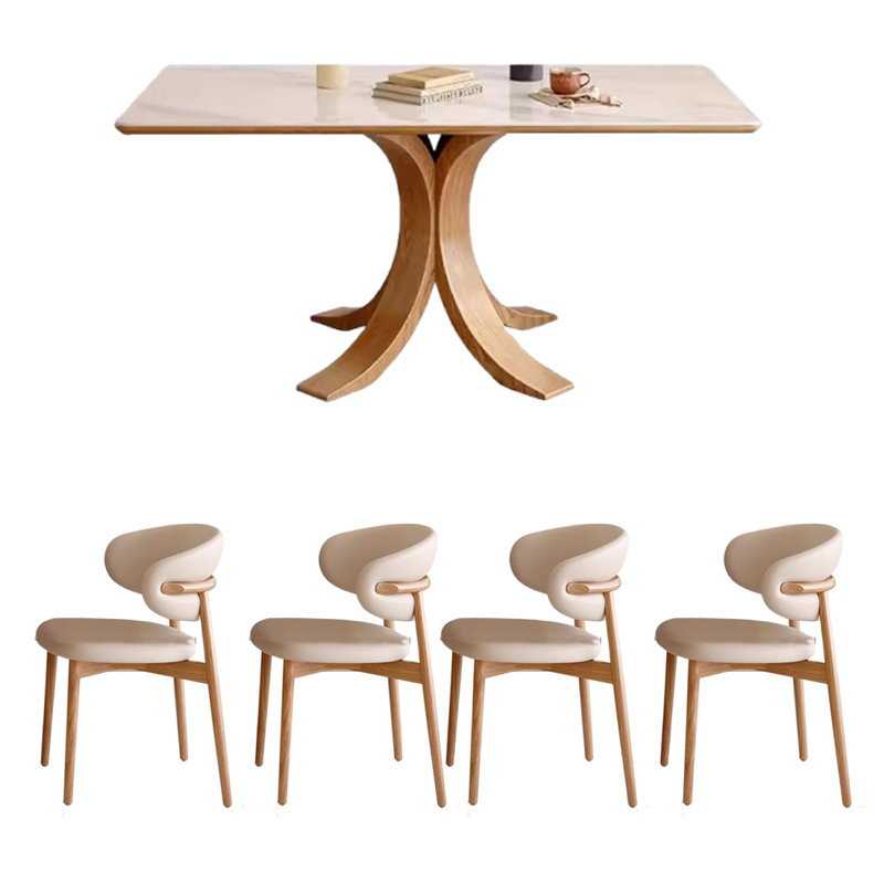 Table de salle à manger moderne et simple, H 29,53 po x L 55,12 po x l 31,5 po
