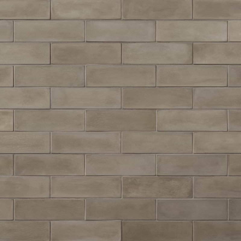 Color One 2x8 Matte Cement Tile, Shadow Gray