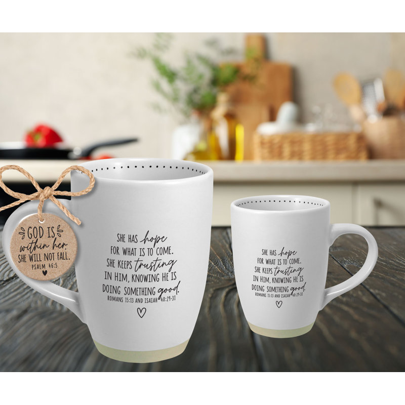 Tasse Elle a de l'espoir pour ce qui est à venir