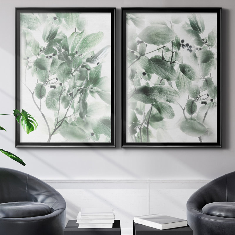 Irene Weisz - 2 Piece Print, 42.5" H x 30.5" W x 1" D, Black Framed Canvas, No Mat