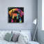  «Wouf Labrador Retriever» par Rich Monet, art mural sur toile, 37 po x 37 po