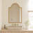Magnus Farmhouse Arched Wood Wall Mirror for Bathroom Bedroom-690580883