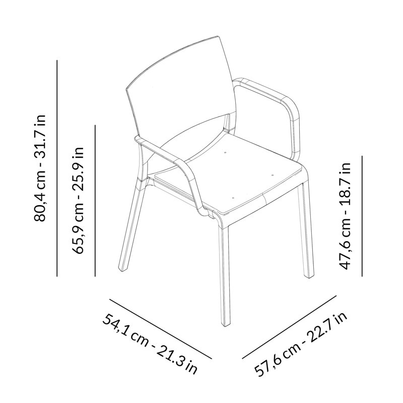 New Fiona Outdoor Dining Armchair, White