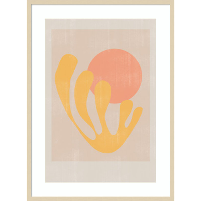 «Giese Modern Plant No 2» par le studio d'art mural MIUUS, reproduction d'art encadrée, Brun, H 41 po x l 30 po