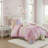 3 Piece Microfiber Tie Dye Printed Comforter Set Pink Twin/Twin XL