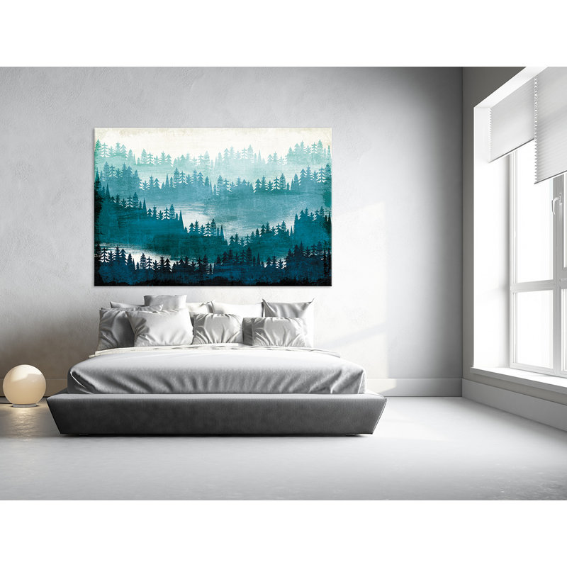 «Mountainscape Blue» par Micheal Mullen, reproduction sur toile