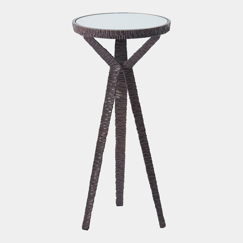 Round End Table, 23" H x 11" W x 11" D