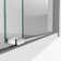 Enigma-X 72.38" x 76" Single Sliding Frameless Shower Enclosure with Clear Max Technology