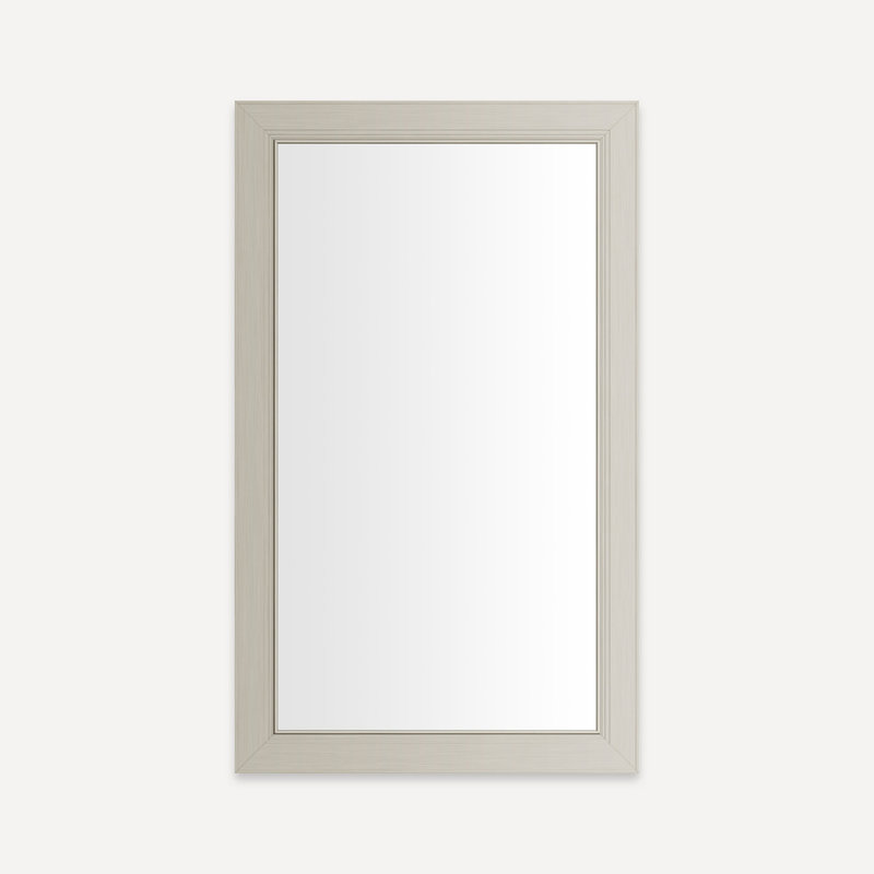 Miroir pleine grandeur avec cadre Merion, Nickel, H 29,88 po x l 23,13 po