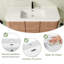 Ensemble de meuble-lavabo simple 48 po avec plateau en résine et portes à fermeture en douceur 48 po-1467847447