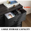 Commode noire à 5 tiroirs avec commode de chambre à coucher en bois Chaseburg-939996373