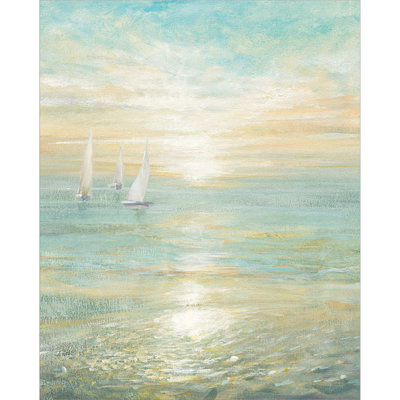 Sunrise Voiliers I par Danhui Nai, art mural sur toile