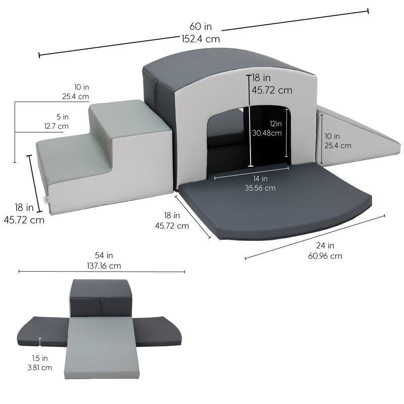 SoftScape Tunnel Climber Plus, Gris/gris pâle