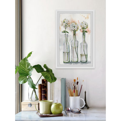 «Bottled Blooms», reproduction encadrée