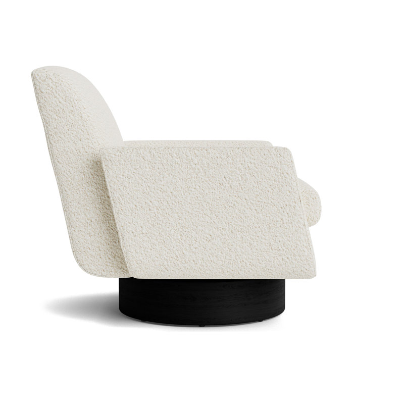 Supernova Full Swivel Chair, Berber - Cream, Black