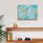  «Turquoise Stream 1» par Annie Warren, art mural sur toile, 16 po x 12 po