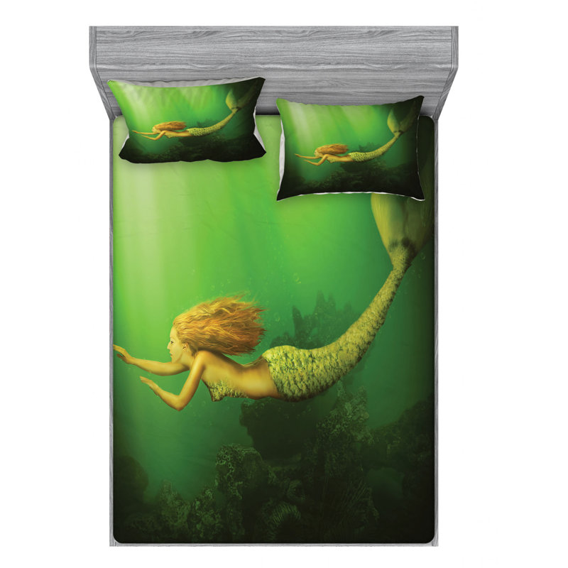 Microfiber Sheet Set, Queen Sheet Set with Fitted Sheet