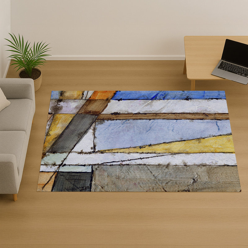 Geometric Area Rug, Rectangle 140 x 200 cm