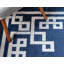 Tapis bleu foncé / beige Barreto-1320470648