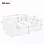 Canapé modulaire rembourré sans os-129460529