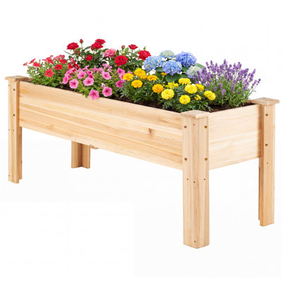 Wood Raised Garden Bed