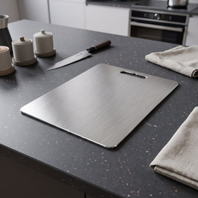 Harlow Rectangular Stainless Steel Cutting Board
