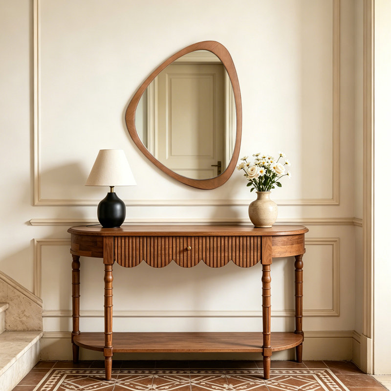 Miroir d'appoint Cotesfield, 25,5 po x 20 po, Noyer