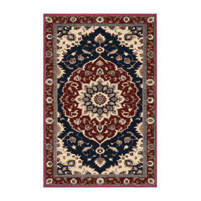 Machine Washable Persian Brown Area Rug