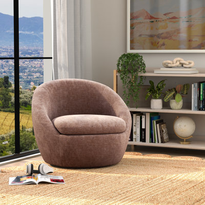 Fauteuil d'appoint pivotant rembourré Kate Eldin
