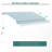 Outsunny 12' X 10' Retractable Awning Patio Awnings Sun Shade Shelter With Manual Crank Handle, 280G/M² UV & Water-Resistant Fabric And Aluminum Frame For Deck, Balcony, Yard-1690461227-1690461225