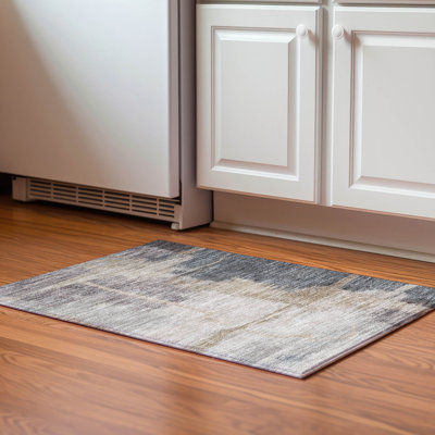 Premium Machine Washable Prisco Gray Rug