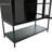 Iron Display Cabinet With Glass Door And Led Lights Steel Curio Cabinet For Collectibles Figures Trophies 3-Sided Glass Display Case For Home Office Study Room Stores Playroom - Black
