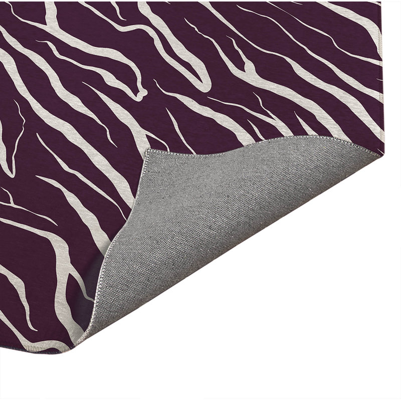 Paillasson Lush Cracks, Aubergine, L 84 po x L 60 po