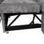 112.2" Sectional Sofa Pull-Out Sofa Bed Sleeper With A Storage Ottoman,Three Pillows And Charging Devices For Living Room, Grey