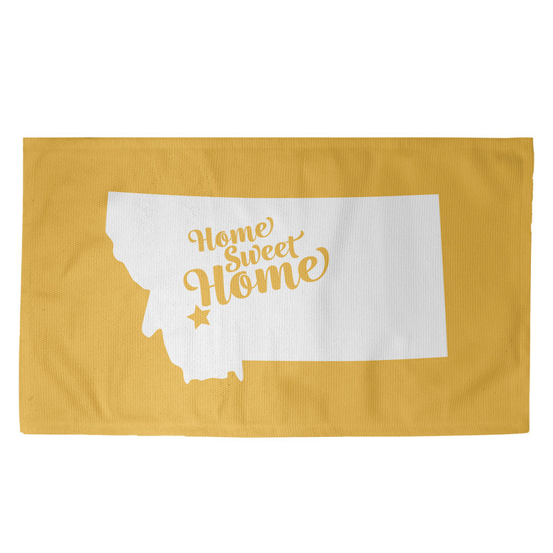 Tapis de zone jaune butte the home, Rectangle 5 pi x 7 pi