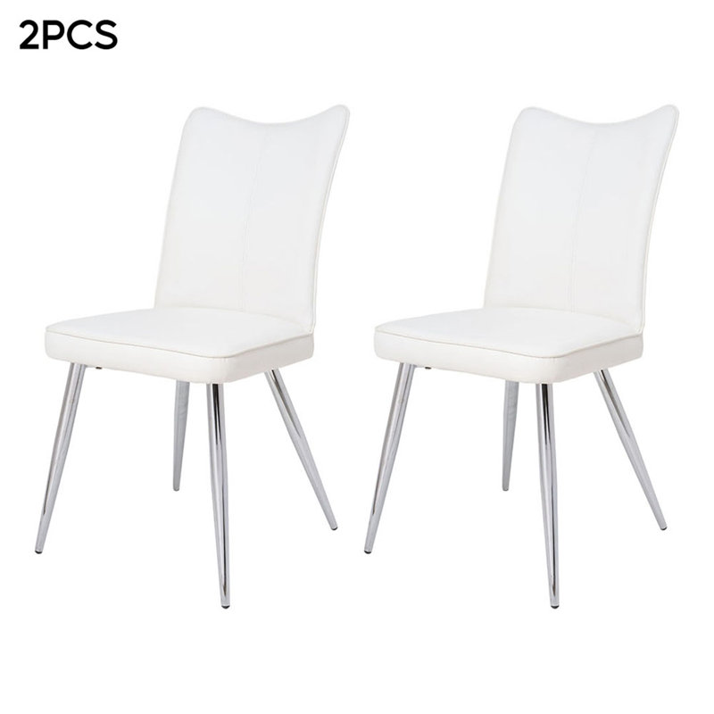 Set of 2 Modern Upholstered Dining Chairs