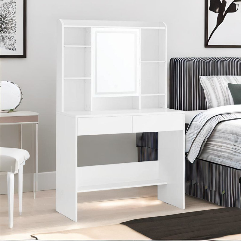 Annecia Dressing Table with Mirror