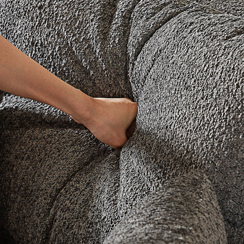 Canapé-lit convertible avec coussin, Gris