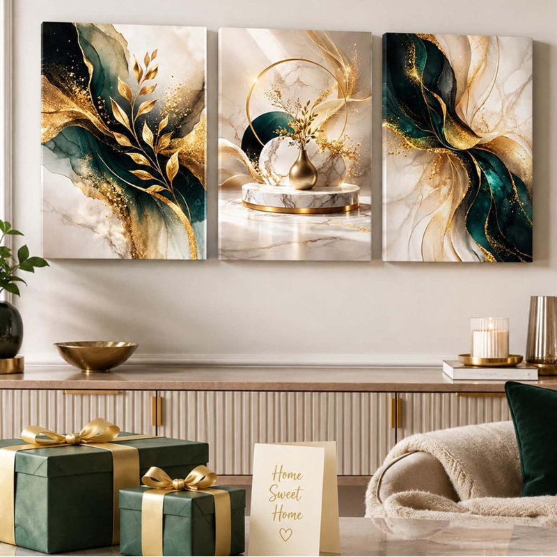 3 Piece Wrapped Canvas Wall Art
