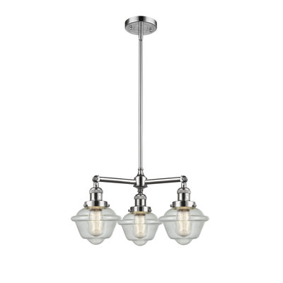 Lustre classique 3 lumières à abat-jour Baptiste