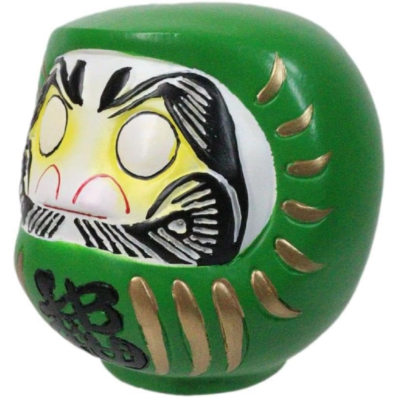 Figurine Daruma, Vert