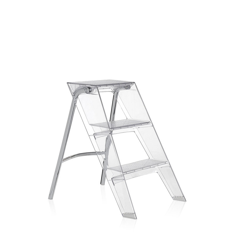 Upper 3 - Step Folding Step Stool, Crystal