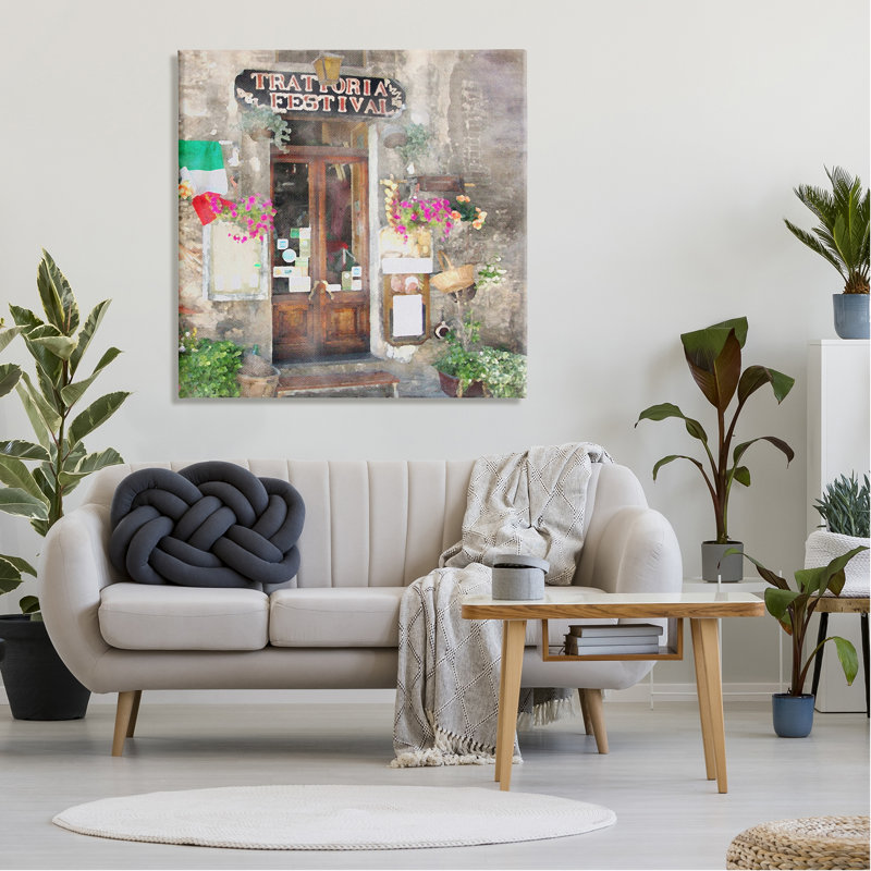 Winston Porter Festive Italian Doorway Canvas Wall Art Design By LSR Design Studio, H 36 po x l 36 po x P 1,5 po