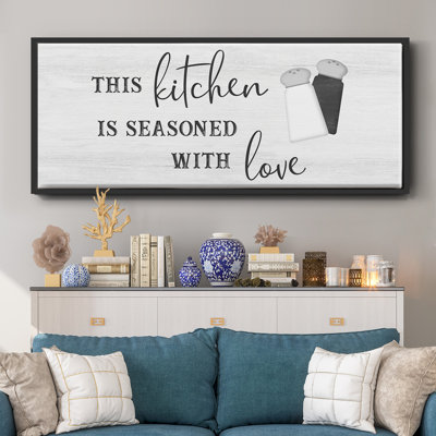 «Seasoned with Love», toile encadrée