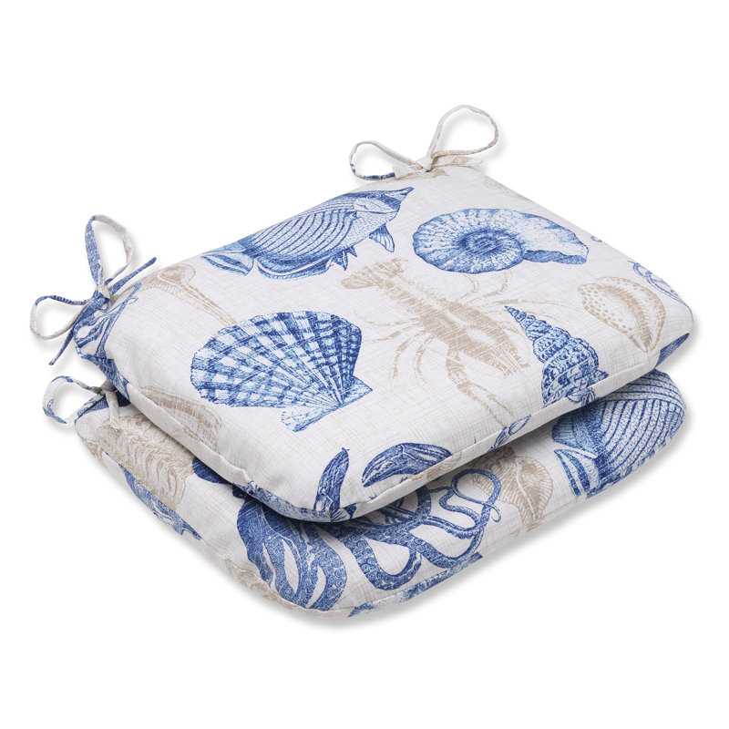 Coussin de siège intérieur/extérieur Ealy, Marin