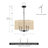 Cibecue 4 - Light Dimmable Drum Chandelier