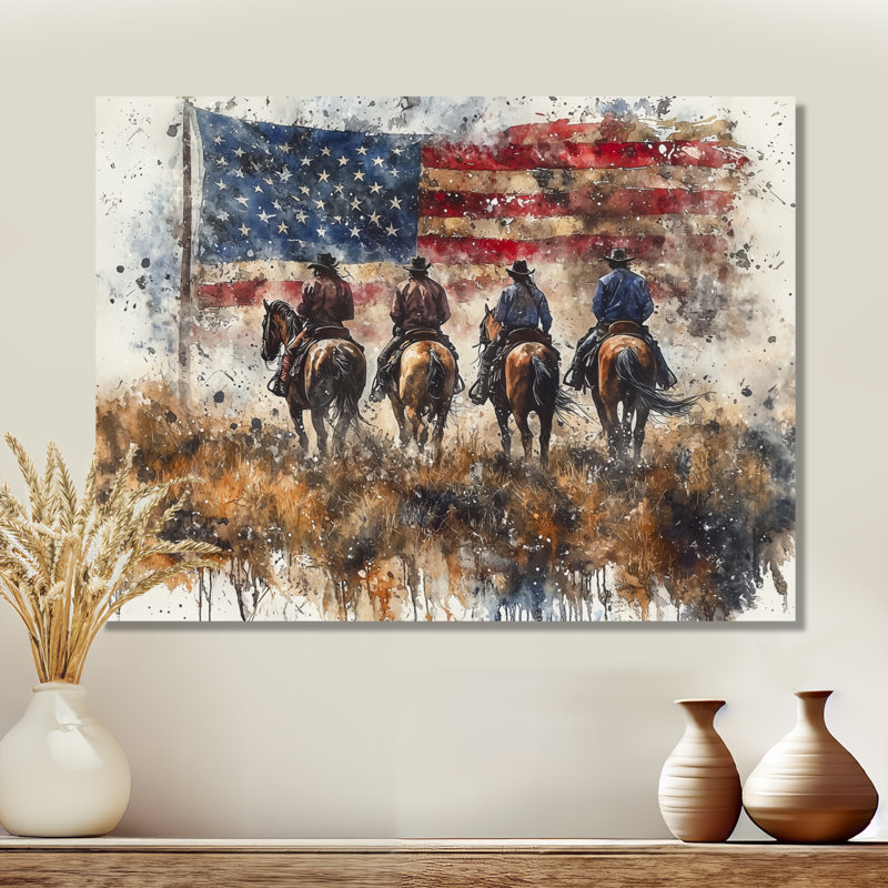 Marieke - Usa Wall Art, Wrapped Canvas, Does Not Apply, 24" H x 32" W